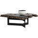 Wyatt 46 X 37 inch Black / Dark Brown Coffee Table